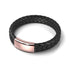 18k Rose Gold | Infinity Braid | Leather Bracelet